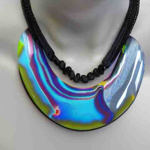 hypnosis cascade reflecting marbles acrytwitart synthetic necklace 