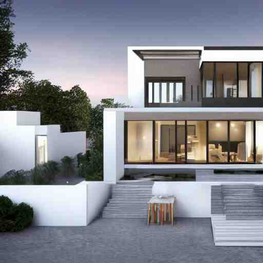 mini modern house inside a crystal ball octane render hyperdetailed, house and home, home and garden, 