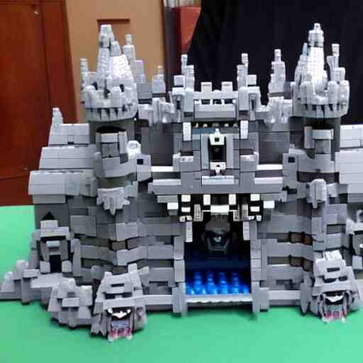 castle greyskull from he - man made out of legos 