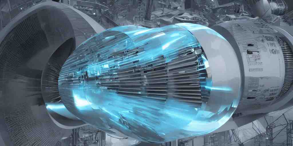 siemens futuristic gas turbine, masterpiece, blizzard pixar maya engine global illumination lighting artstation 