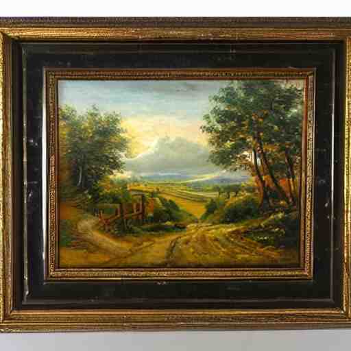 a beutiful oil painting of a landscape, landcape