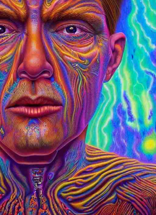 portrait ultra dimensional indigenous native, accidentally tripping on dmt and acid, psychedelic experience, overwhelming psychosis of self realization and burning awakening, ultra high definition, unreal engine 5, hyperrealism, masterpiece composition, by casey weldon, barclay shaw 