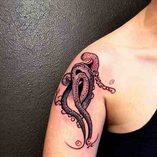 surreal octopus tattoo 