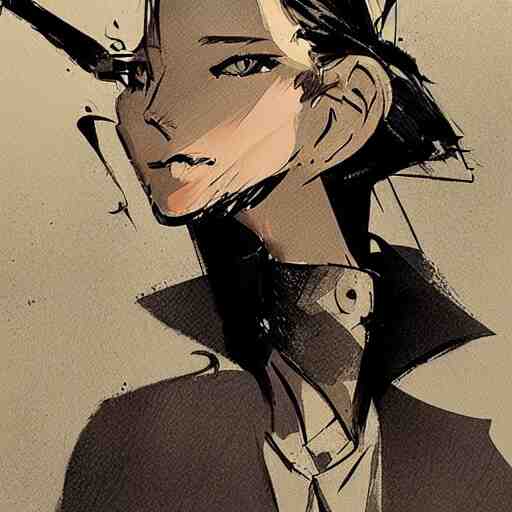 character design concept by ashley wood, exquisite graphic art on a plain background, graphic novel cover art 