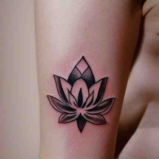 small lotus tattoo 