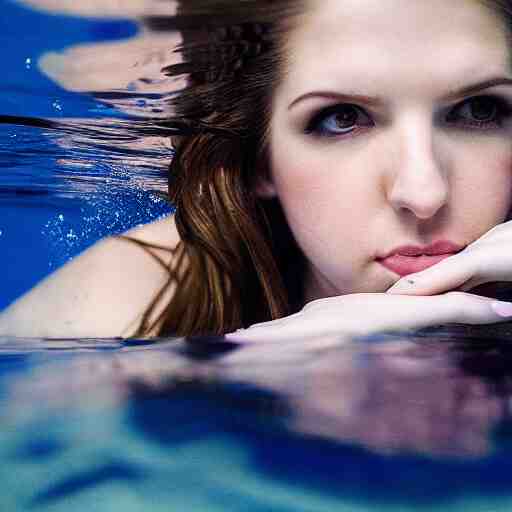 underwater portrait of anna kendrick, canon, 7 0 mm 