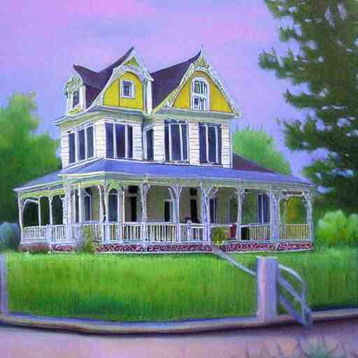 victorian house painting, fond memories, fond memories by mary haley, 