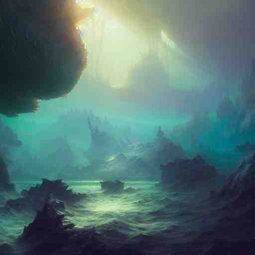 a band logo dreamscape, an underwater city, extremely detailed digital painting, in the style of fenghua zhong and ruan jia and jeremy lipking and peter mohrbacher, mystical colors, rim light, beautiful lighting, 8 k, stunning scene, raytracing, octane, trending on artstation 