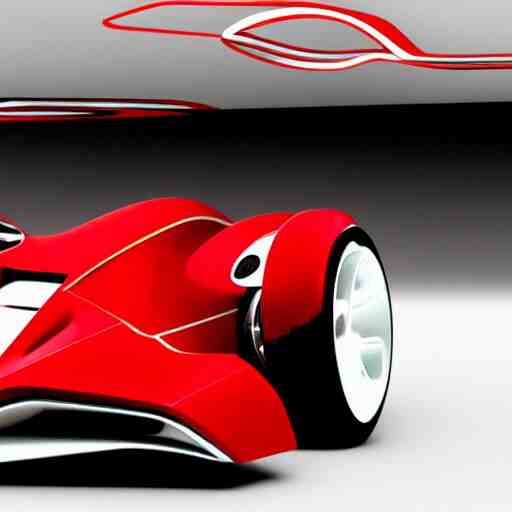 a red ferrari wheelchair concept render 