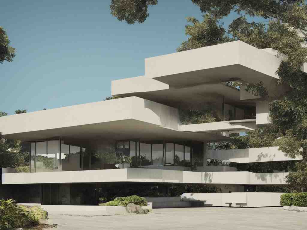 “A mid-century stahl house by Pierre Koenig, los angeles, trending on artstation, octane render, cgsociety, digital art”