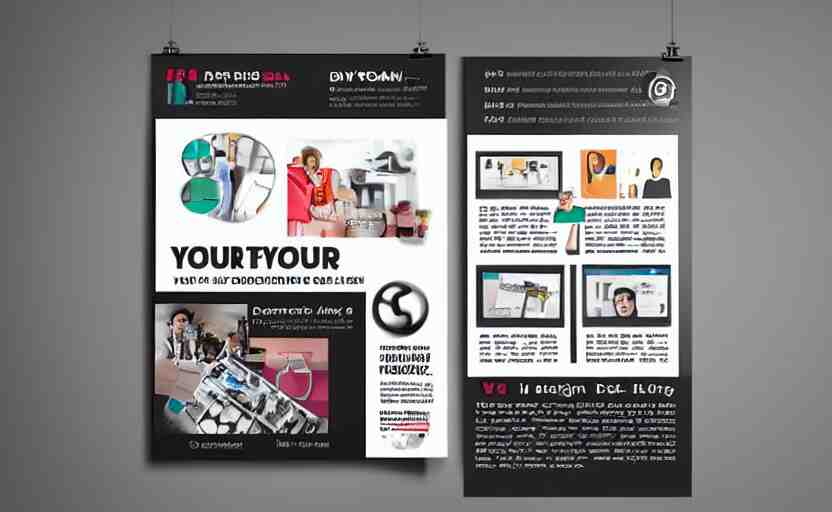 design your website advertisement, poster, modern, flat 