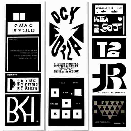 black on white graphic design stickers in style of david rudnick, eric hu, acid, y 2 k, brutalism 