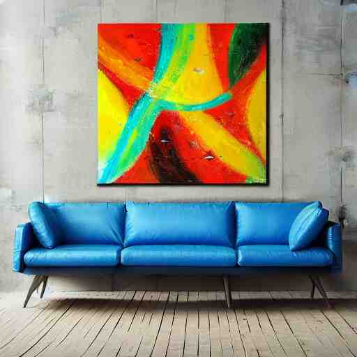 award-winning large colorful abstract art painting