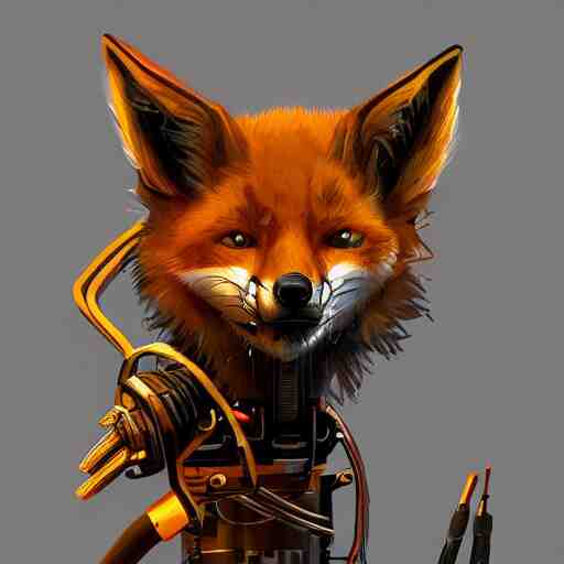 a robotic fox by viktor antonov, mechanic, dishonored, concept art, intricate, detailed, dramatic, artstation 