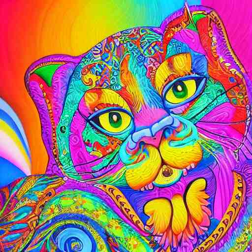 an incredibly detailed masterpiece collaborative painting by Lisa Frank, ornate, detailed, high resolution, wow!, intricate