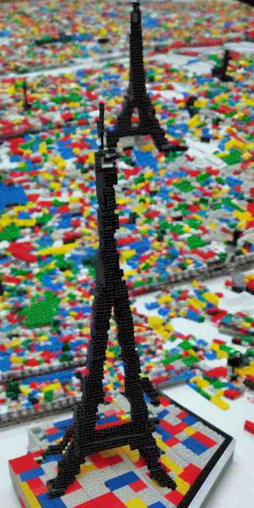 Eiffel tower made with Lego