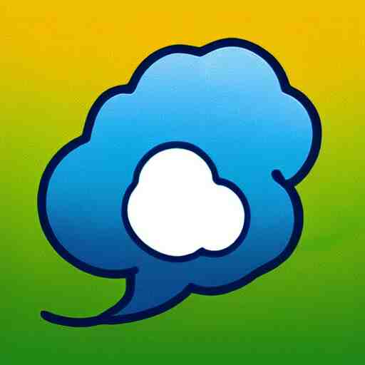 Whatsapp sticker of a crying rain cloud.