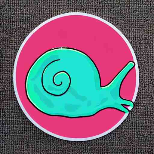 cute snail sticker 