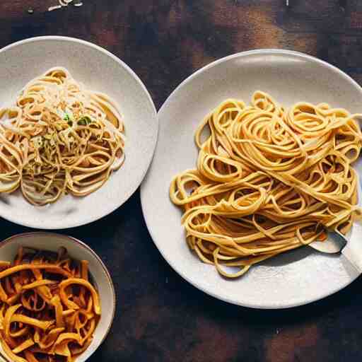 photo of mice eating pasta, dynamic lighting 