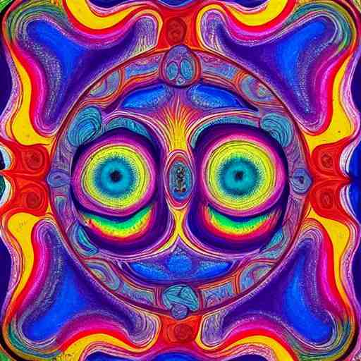 psychedelic painting of the soul 