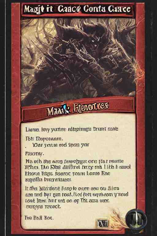 magic the gathering trade card empty template 