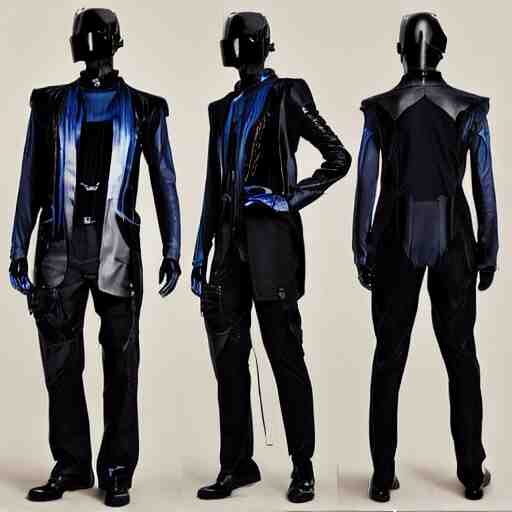 cyberpunk mens formalwear 