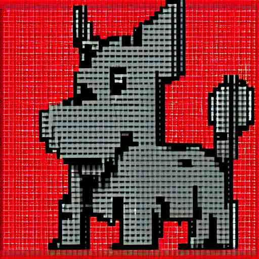 popdog, pixel art 