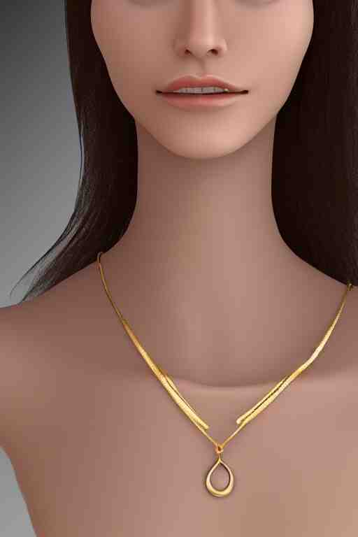 2 4 year old professional female wearing white v - neck top, 1 8 k gold necklace pendant, portrait, neck zoomed in, photo realistic, extreme detail skin, no editing, slr, golden hour, 4 k, high definition, selfie 