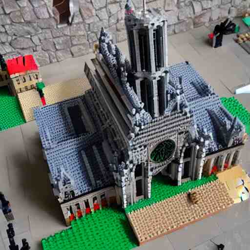 Notredame made with Lego