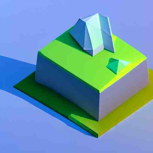 isometric 3 d canon, low poly, soft render, handpaint texture, blender, 3 dcoat 