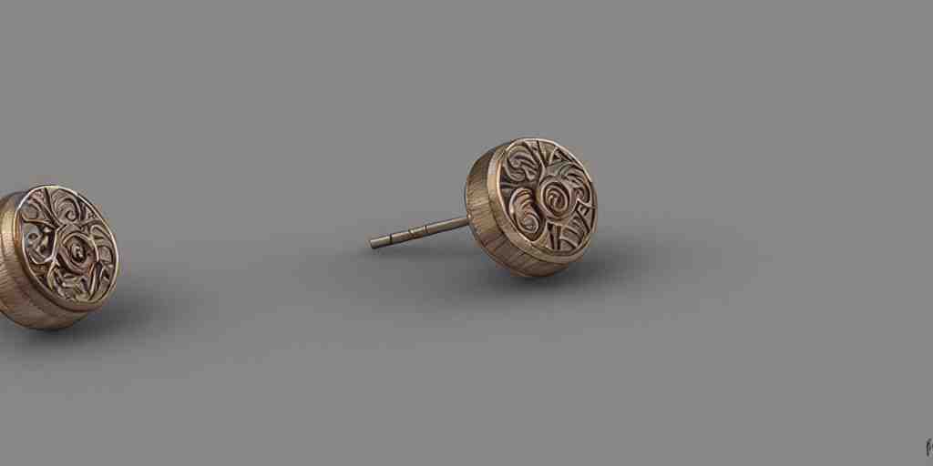 earring design, jewelry design, wood, nordic, art deco, intricate, elegant, material, product design, trending on artstation, cgsociety, photo realistic, design by ziva cph and isabel lennse and kalevala, 8 k, unreal engine, c 4 d 