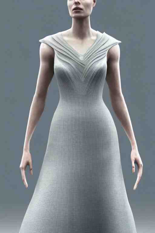 Elegant Beautiful dress Inspired by Interstellar with a Beautiful atmospheric background by Carlos Paboudjian. Ultra HD, Realistic. Octane Render, V-Ray. Hyper realism. Ultra Detailed. Sharp. 50mm, f/1.8