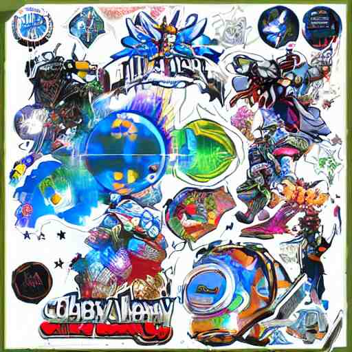 hologram sticker club galaxy rangers