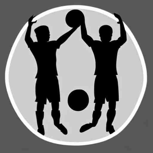 “ silhouette of a person logo, in the style of soccer ( football ) club logo, symmetrical, ai illustrator ” 