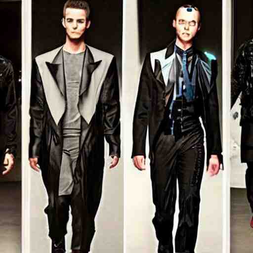 cyberpunk mens formalwear 