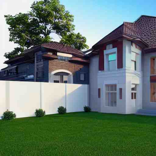 3 d render of a house 