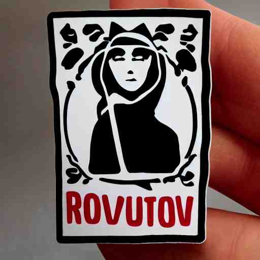 die cut sticker, revolutionary anarchist girl 