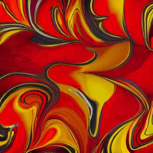 red, yellow, orange, abstract painting, wallpaper pattern 