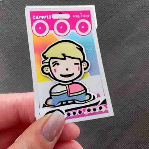 kawaii boy sticker