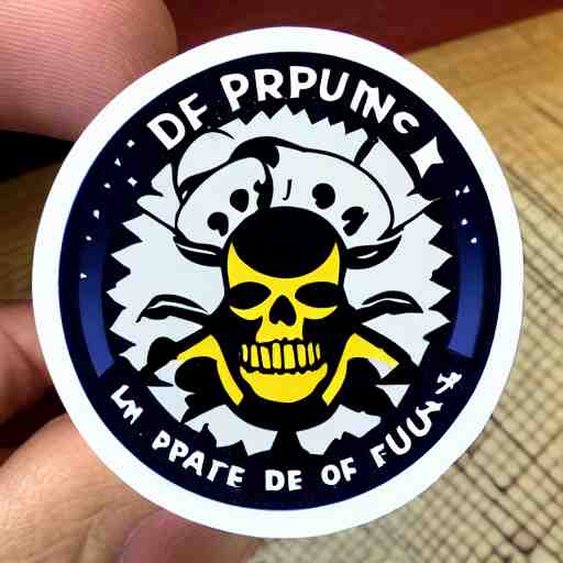 die cut sticker, you are a crew member of the future king of the pirates 