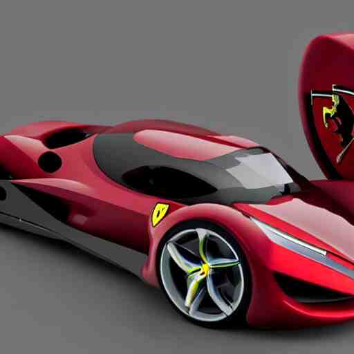 a red ferrari wheelchair concept render 