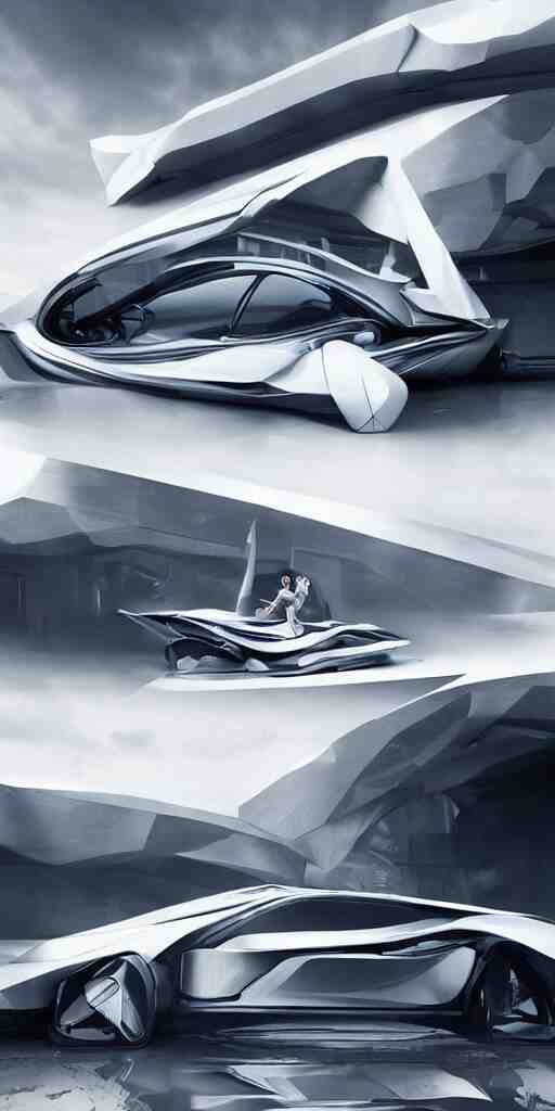 sci-fi 3d car, zaha hadid, wall structure, logotype, car, on, the coronation of napoleon painting, digital billboard in the middle, trending on artstation, octane render pinterest, keyshot product render pinterest, reflections, gloss, shiny, artwork in style of Sheng Lam