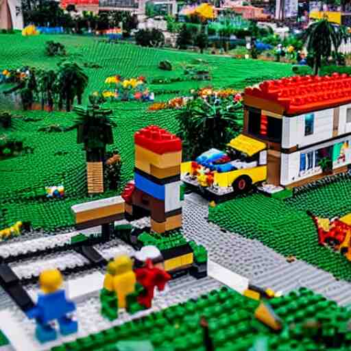 Armenia, Quindio but made with Legos