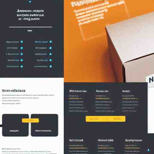 ui for a cardboard box website 