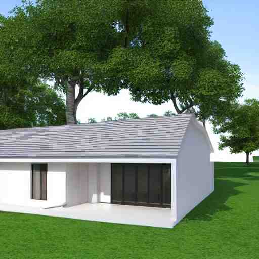 3 d render of a house 