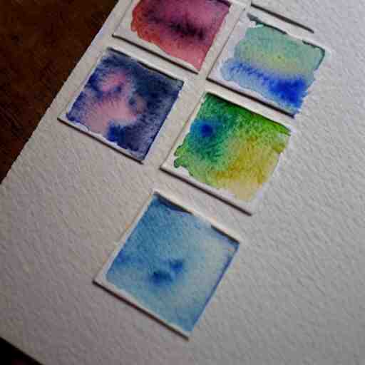 tiny warm watercolor prints 