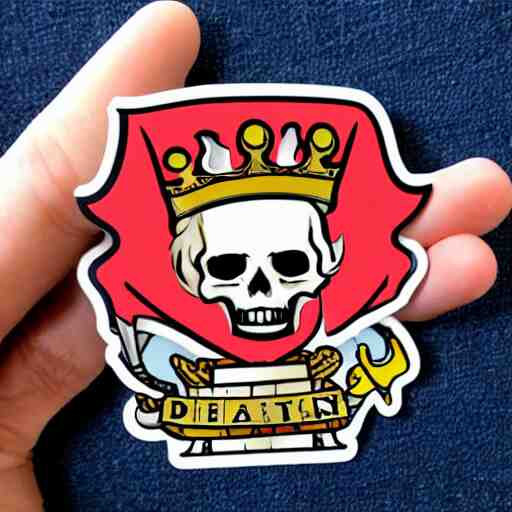 die cut sticker, you are a crew member of the future king of the pirates 