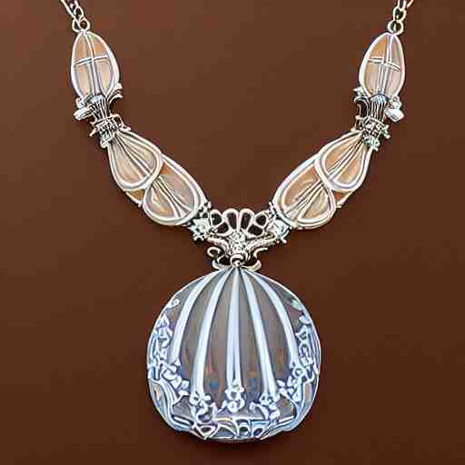 complicated artnouveau lalique necklace 