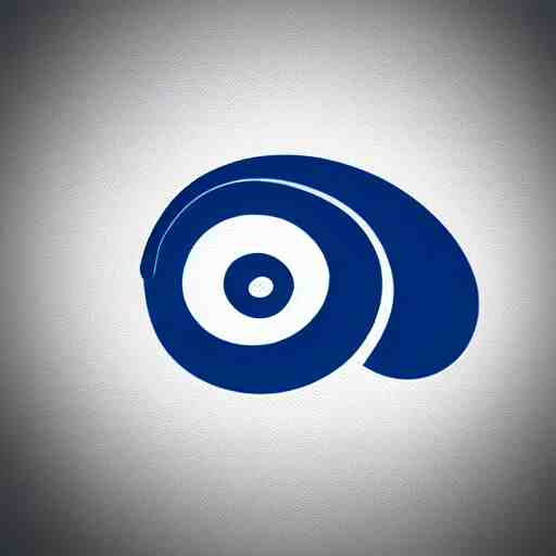 a snail vector logo in color scheme black and blue