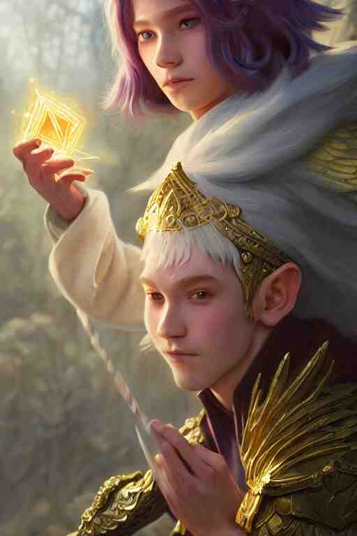 legendary fairy prince wizard cast a spell, highly detailed, d & d, fantasy, highly detailed, digital painting, trending on artstation, concept art, sharp focus, illustration, global illumination, ray tracing, realistic shaded, art by artgerm and greg rutkowski and fuji choko and viktoria gavrilenko and hoang lap 